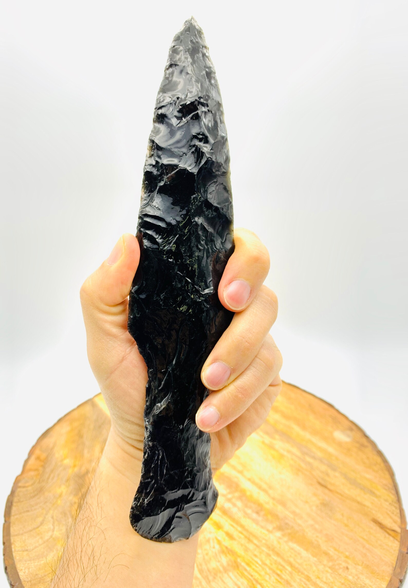 Aztec obsidian knife