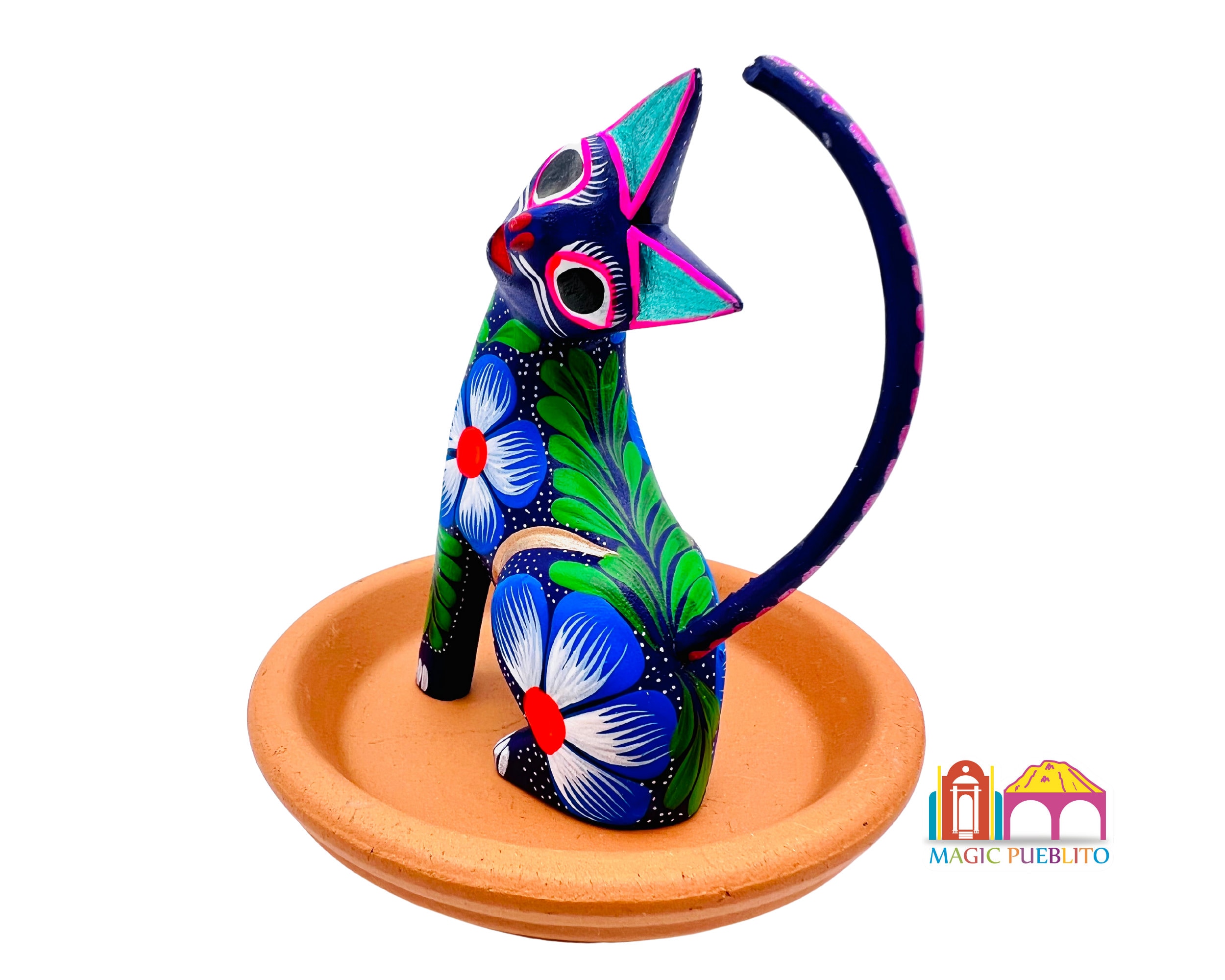 紫猫アレブリヘ、木彫りアレブリヘ、オアハカ民芸 - Etsy 日本