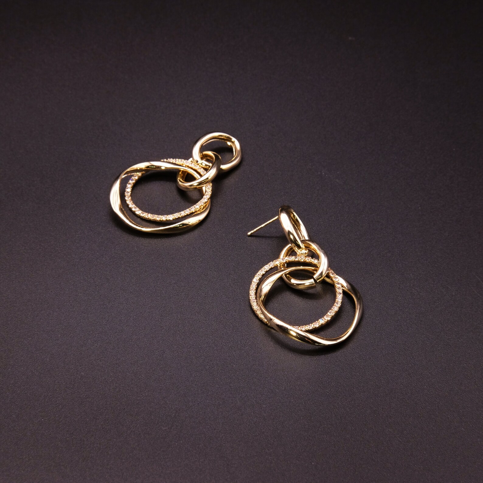 Gold Plated Drop Earrings