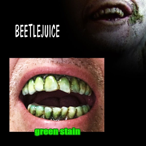 Bettlejuice Costume Teeth Fx Homage To Tim Burton S Etsy