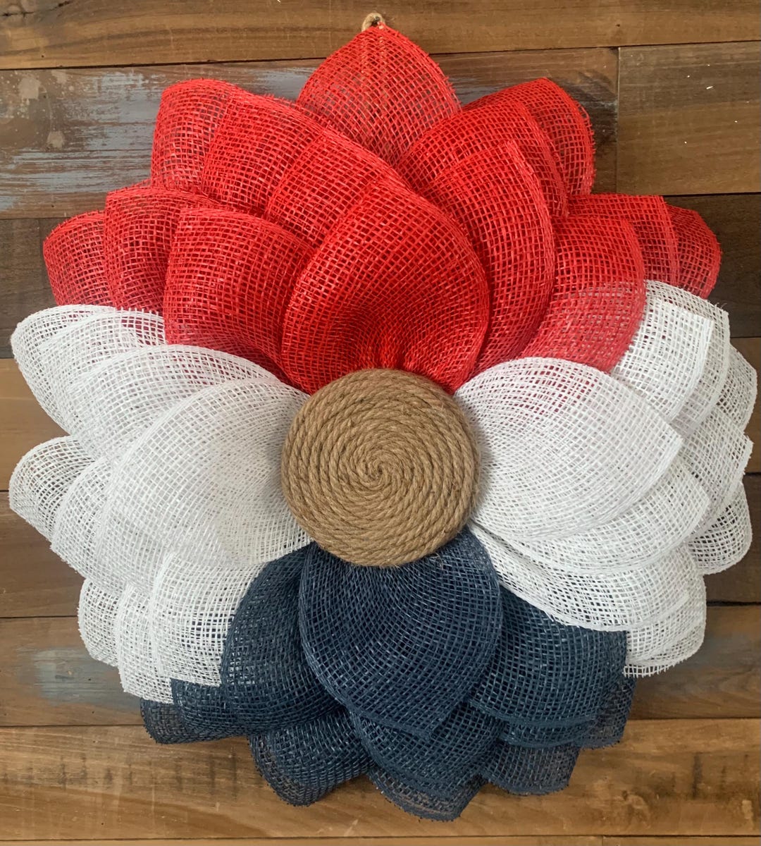 Fourth of July Wreath, Patriotic Wreath, Red White and Blue Wreath ...