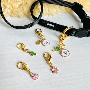 Micro Collar Charms | Custom Letter Minis | Cute Cat and Dog Collar Charms | Tiny Pet Collar Accessories | Clip On Pet Collar Charm