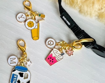 Custom Collar Charms | “DRINKS ON ME” | Cute Food Cat and Dog Collar Charms | Pet Collar Accessories | Clip On Pet Collar Charm