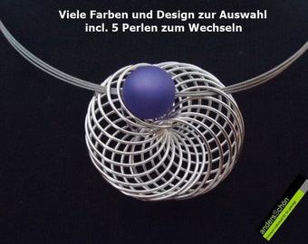 9147 Polaris Spirale Wechselcollier  Edelstahl Band ...