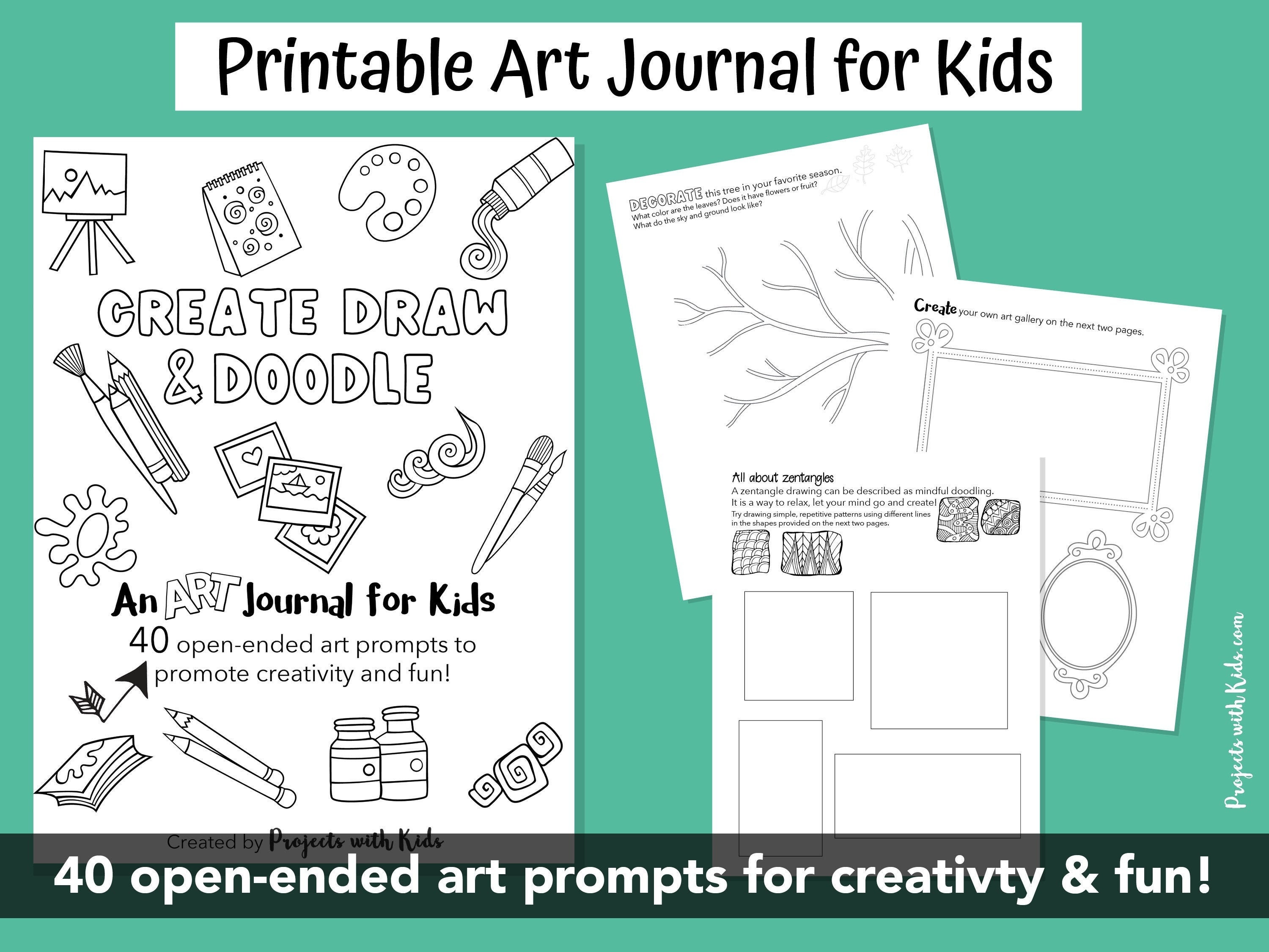 12+ Drawing Prompts Book