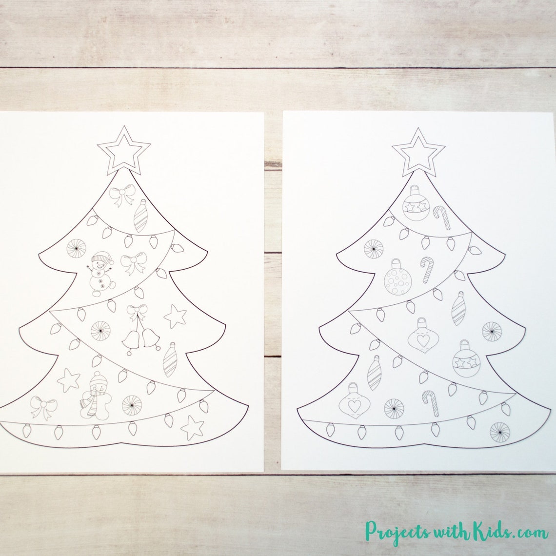 Christmas Tree Papercraft PRINTABLE Kids Craft 3D Printable - Etsy Canada
