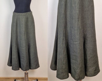 Linen Maxi Skirt - Etsy