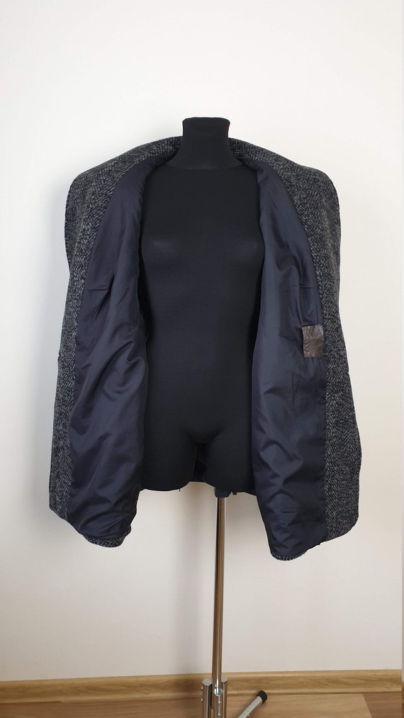 Valerie Coat - Black Wool, Alpaca and Silk