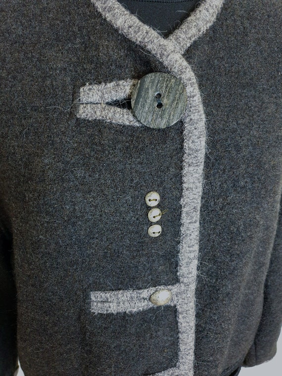 Vintage Austrian Traditional Wool Cardigan Knitte… - image 3