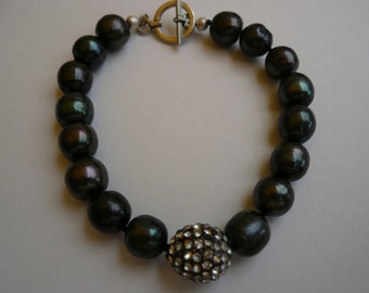 Black Beads and Silver