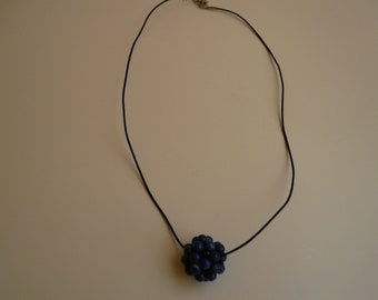 Lapis Lazuli - Kette (Leder)