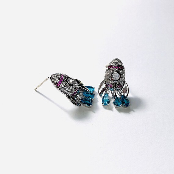 Rocket ship deals earrings