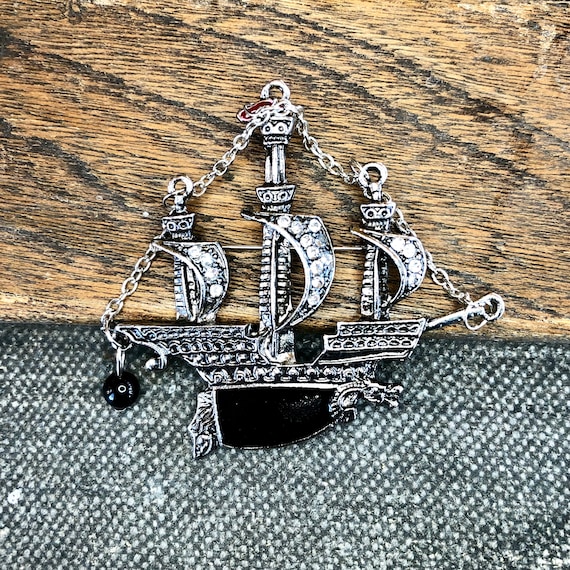 Ship brooch best sale