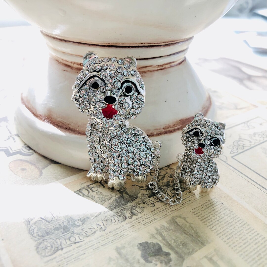 FouFou Dog Rhinestone Sticker - Westie Terrier Design, 3 Inch Sparkly Decal For Phones, Laptops, Bumpers