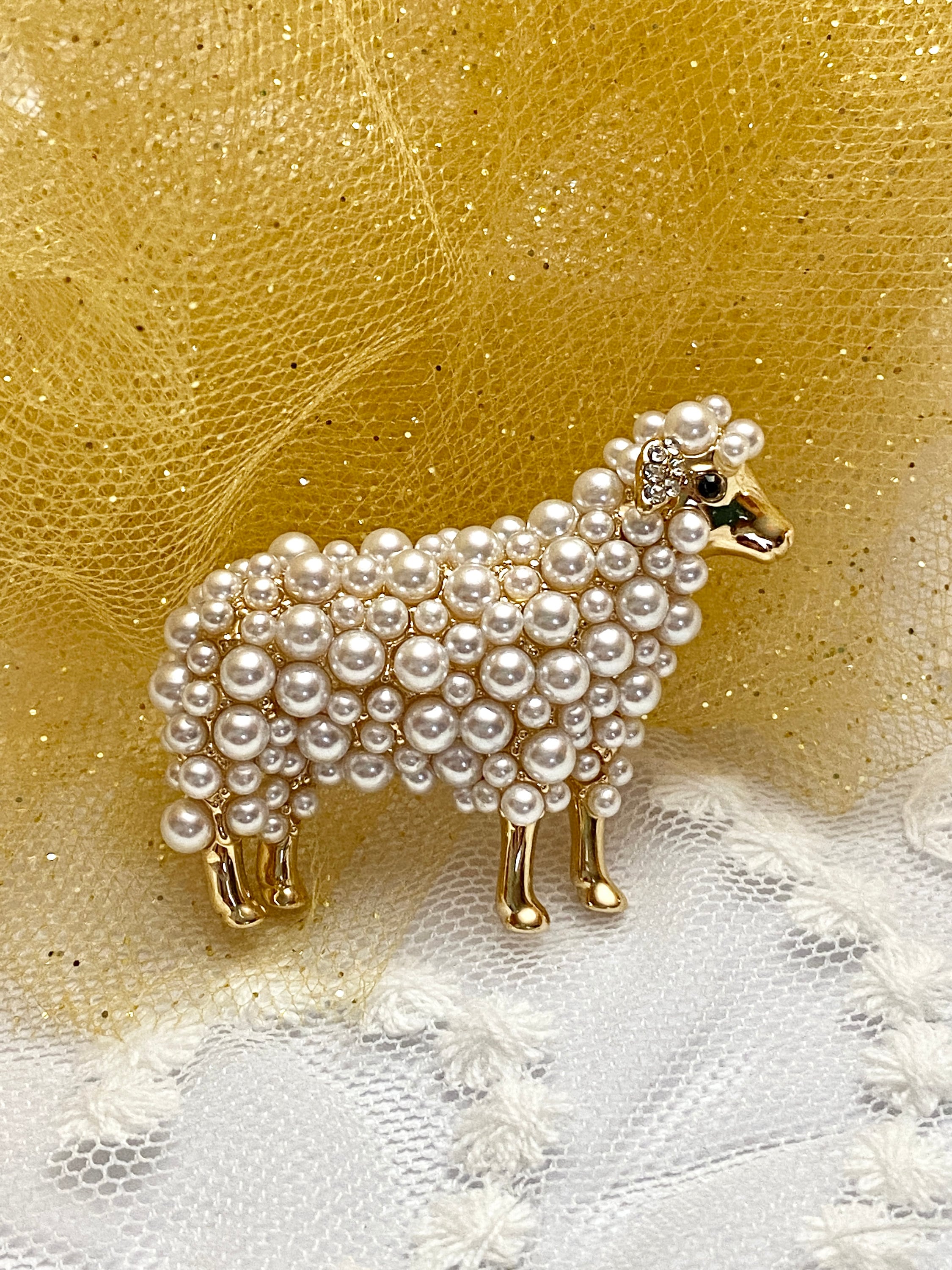 Sheep brooch best sale