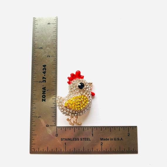 Rose Gold Sparkly Rhinestone Adorable Chicken Chi… - image 5