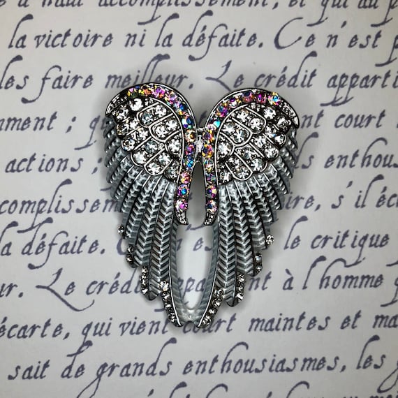 Unique Light and Dark Pink Rhinestone Bee Insect Fly Bug Brooch Animal Gift fDIY Craft Pin A1414