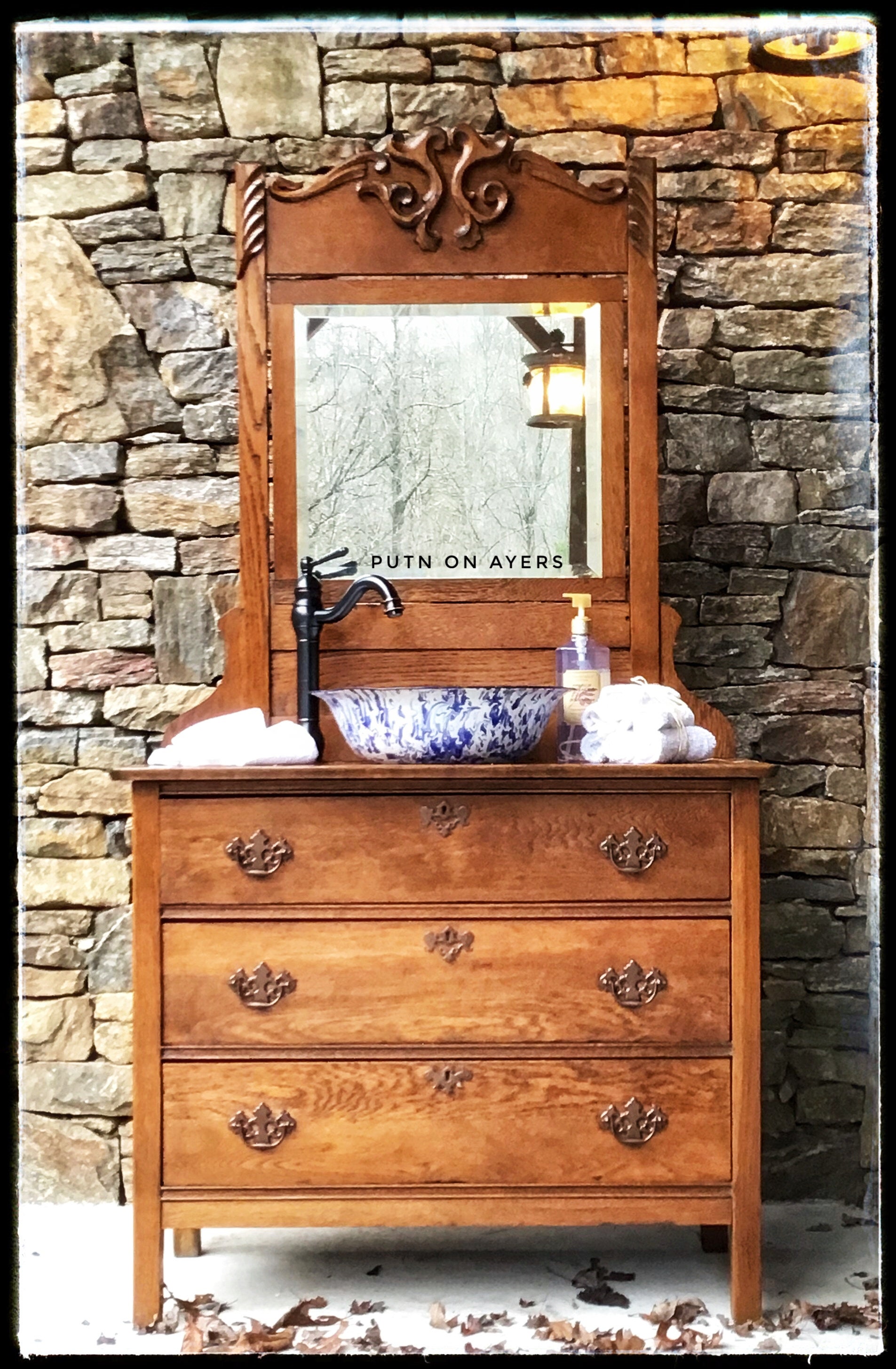 SOLD Antique Bathroom Sink Vanity SOLD Etsy