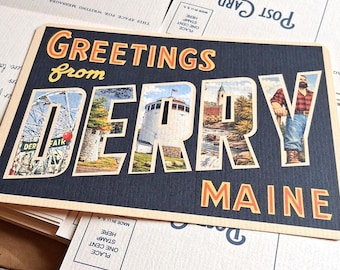 Greetings from Derry Postcard - Stephen King Bookmark