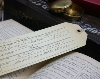 Mary Shelley's Frankenstein Bookmark - Monster's Toe Tag