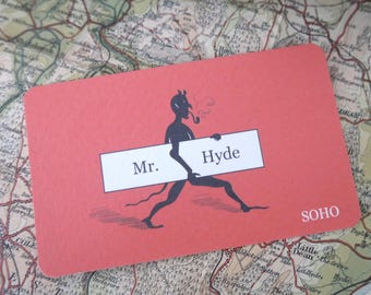 Dr Jekyll and Mr Hyde's Calling Card Bookmark