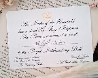 Brothers Grimm Bookmark - Cinderella Invitation to the Ball Children's Bookmark