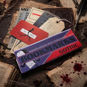 Gotisk bokmärkessamling - Fempack, Frankenstein, Dr Jekyll, Dorian Gray, Dracula, Den osynlige mannen