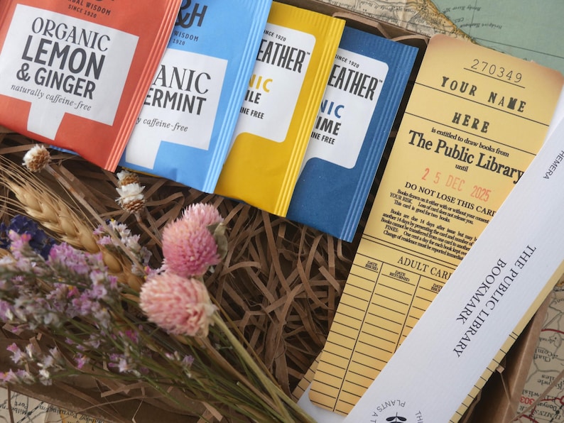 Personalised Old fashioned Vintage Public Library Card Bookmark image 8