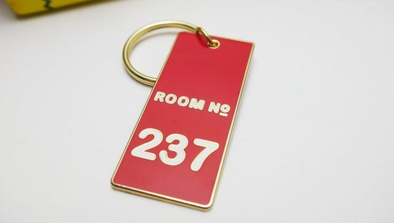 Stephen King S The Shining Room 237 Overlook Hotel Fob Hard Gold Enamel Keyring Keychain Horror Movie Stanley Kubrick Father S Day Gift