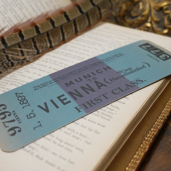 Bram Stoker's Dracula Bookmark - Jonathan Harker's Train Ticket