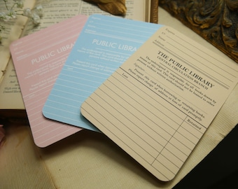 Library Card Book Tracker Bookmark