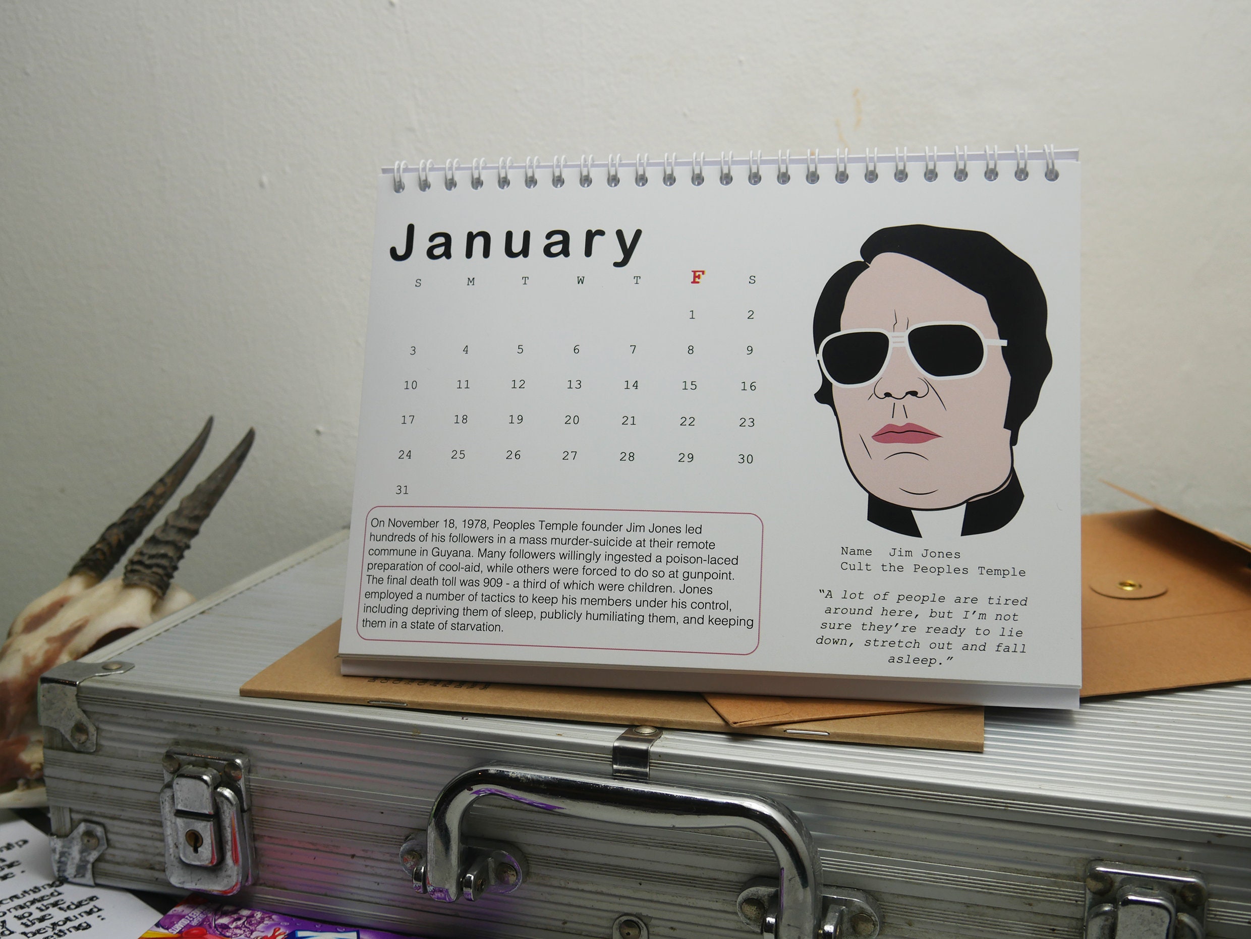 2022-a5-desk-calendar-of-cults-for-true-crime-fans-stocking-etsy