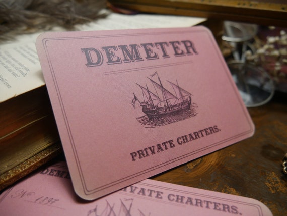 Bram Stoker's Dracula Bookmark - Demeter Voyage Receipt