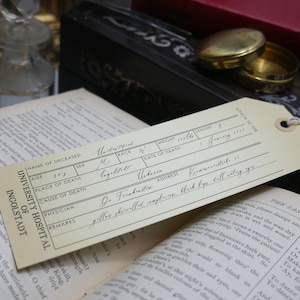 Mary Shelley&#39;s Frankenstein Bookmark - Monster&#39;s Toe Tag