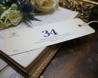 Zakładka Hrabia Monte Christo – Etykieta więźnia z zamku d'If