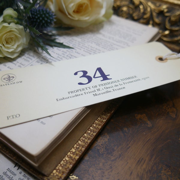 The Count of Monte Cristo Bookmark – Chateau d'If Prisoner Tag
