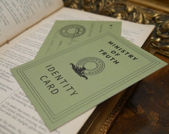George Orwell's 1984 Bookmark - Winston Smith's Employee ID