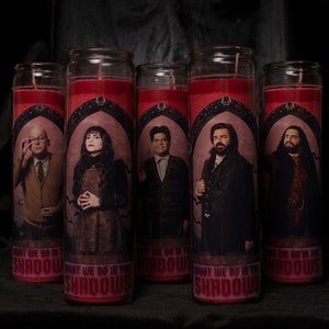 What We Do in the Shadows Prayer Candles - RED CANDLES - Individual Candles