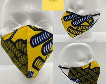 NEW! Face mask, African print face mask, Ankara Face mask, Cotton face mask