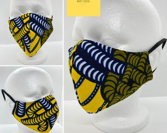 NEW! Face mask, African print face mask, Ankara Face mask, Cotton face mask
