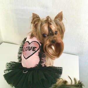 Chihuahua dress XS, Yorkie dress, Puppy birthday dress