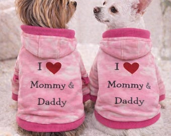 Small Dog Hoodie Pet Sweatshirt Yorkie Sweater Puppy Clothes Cute Dog Outfit Chihuahua Sweatshirt