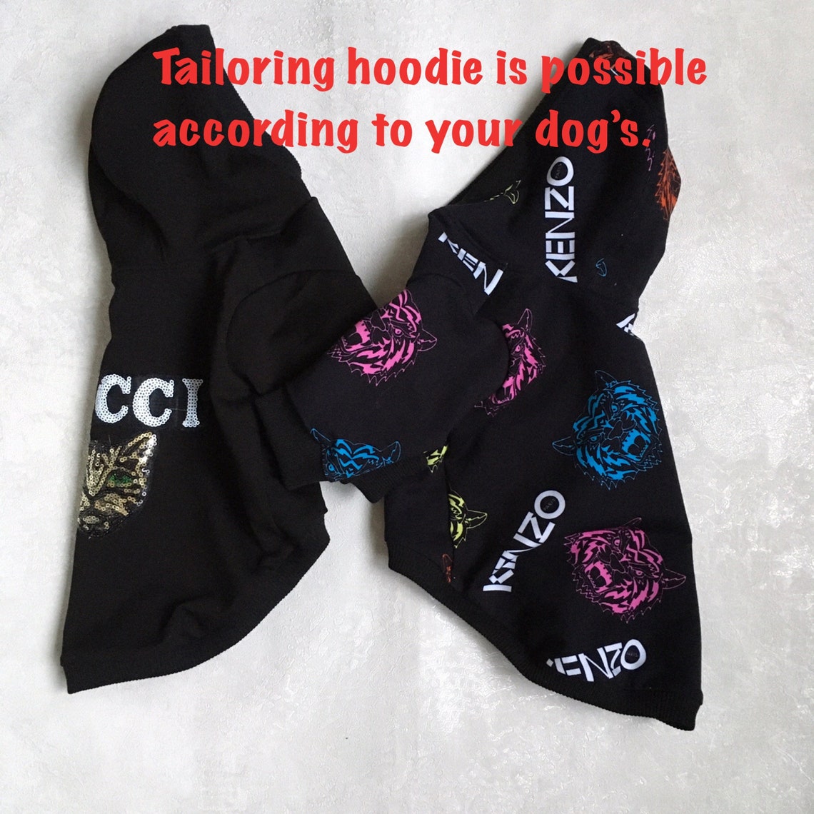 Set organic cotton dog hoodie Cool set pet dog clothes Etsy