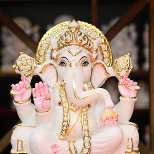 Ganesha Idol/ For Ganesh Chaturthi/ Living Room & Pooja Room/ Home Decor/ Pristine Indian Art Form