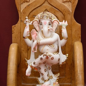 Ganesha Idol/ For Ganesh Chaturthi/ Living Room & Pooja Room/ Home Decor/ Pristine Indian Art Form