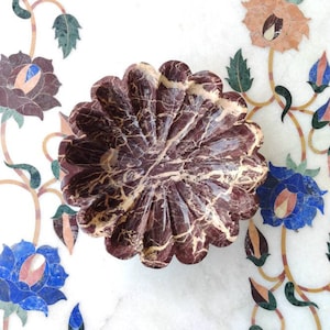 Decorative Marble Bowl,  flower bowl , hand carved marble bowl , Lotus bowl , fruit bowl , bowls, decorative bowls,Birthday gift collectible