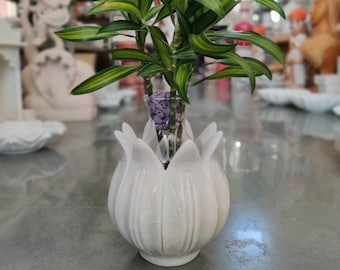 Decorative Marble flower pot , Handcrafted marble small tree pot, Marble, Marble plant, Decorative white bowl, home decor marble, gift