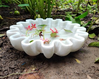 HandCrafted Marble Bowl /Antique Bowl/ Fruit Bowl/ Vintage Dish/ Decorative Flower Bowl/ HouseWarming Wedding Gift /Art Object/Birthday Gift