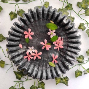 HandCrafted Marble Ruffle Bowl /Antique Scallop Bowl/ Fruit Bowl/ Vintage Ring Dish/ Decorative Flower Bowl/ HouseWarming Wedding Gift/ Urli image 6