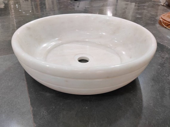 Counter Basin | HandCrafted Marble Basin | Home Essential | Home Decor | Bathroom Utility